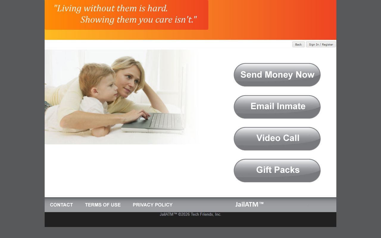 JailATM mail and commissary system for Georgia booking releases